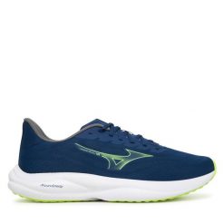 Buty do biegania Mizuno. Niebieskie buty do biegania Mizuno, bez wzorów, bez zapięcia, do biegania. Za 429.99 zł.