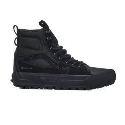 Buty do chodzenia męskie Vans Mte Sk8 hi Gore tex Blackout. Czarne buty sportowe casual Vans, bez wzorów, z gore-texu, za kostkę, bez zapięcia. Za 745.00 zł.