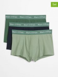 Marc O´Polo Bokserki (3 pary) w kolorze granatowo-zielonym rozmiar: XXL. Niebieskie bokserki xxl, bez wzorów. Za 97.51 zł.