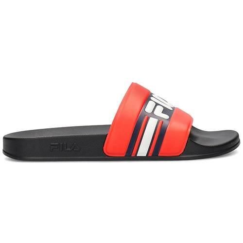 Klapki męskie Fila Oceano Slipper. Czerwone klapki Fila, z materiału. Za 256.00 zł.