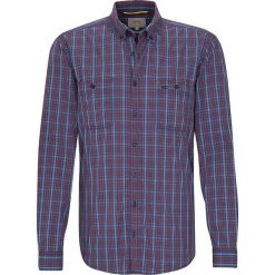 Koszula "Joe" - Regular fit - w kolorze niebiesko-czerwonym. Niebieskie koszule Camel Active, m, bez wzorów, z bawełny, bez kołnierzyka, bez ramiączek. W wyprzedaży za 87.95 zł.