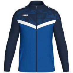 Poliestrowa bluza dresowa Jako Iconic. Niebieskie bluzy z kapturem JAKO, s, bez wzorów, z dresówki, z kapturem. Za 167.40 zł.