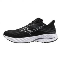 Buty do biegania męskie Mizuno Wave Inspire 21. Czarne buty do biegania Mizuno, bez wzorów, z materiału, bez zapięcia, do biegania, mizuno wave. Za 661.00 zł.