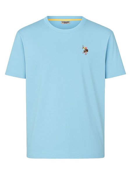 U.S. Polo Assn. Koszulka w kolorze turkusowym rozmiar: L. Niebieskie bezrękawniki U.S. Polo Assn., l, bez wzorów, z bawełny, bez kołnierzyka, bez ramiączek. Za 100.52 zł.