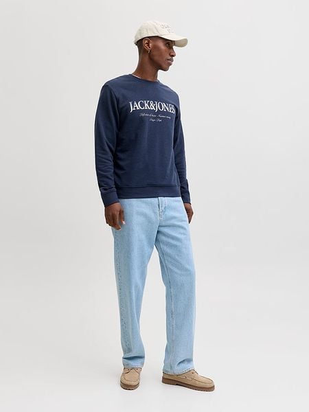 Jack & Jones Bluza "Devin" w kolorze granatowym rozmiar: S. Niebieskie bluzy Jack & Jones, s, bez wzorów, bez kaptura. Za 94.95 zł.