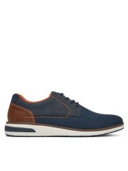 Rieker Sneakersy 11301-14 Granatowy. Niebieskie buty sportowe casual Rieker, bez wzorów, z materiału, bez zapięcia. Za 359.99 zł.
