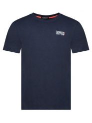 Geographical Norway Koszulka "Jilva" w kolorze granatowym rozmiar: XXL. Niebieskie bezrękawniki Geographical Norway, xxl, bez wzorów, z bawełny, bez kołnierzyka, bez ramiączek. Za 70.57 zł.