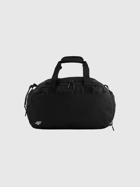 Torba treningowa na siłownię z kieszenią na buty unisex czarna 4F ONE-SIZE. Czarne torby na ramię 4F, bez wzorów, z materiału, na ramię, bez dodatków. Za 119.99 zł.