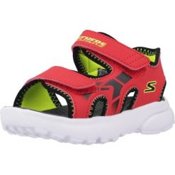 Sandały SKECHERS RAZOR SPLASH Czerwony. Czerwone sandały Skechers, z syntetyku, bez zapięcia. Za 137.99 zł.
