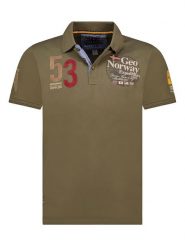 Geographical Norway Koszulka polo "Kelan" w kolorze khaki rozmiar: S. Brązowe koszulki polo Geographical Norway, s, bez wzorów, z bawełny, bez kołnierzyka, bez ramiączek. Za 57.20 zł.