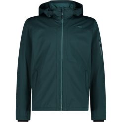 Kurtka męska turystyczna CMP 39A5027. Zielone kurtki softshell CMP, l, bez wzorów, z softshellu, z kapturem. Za 339.00 zł.