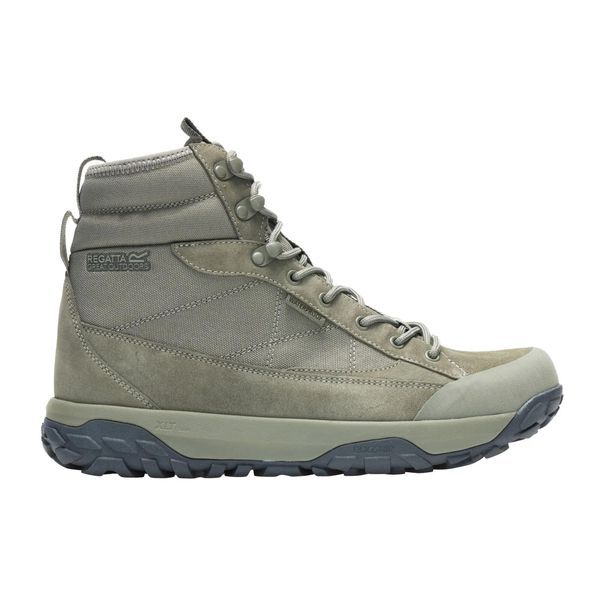 Męskie buty Oakford. Zielone buty turystyczne Regatta, bez wzorów, z materiału, przed kostkę, bez zapięcia, trekkingowe. Za 362.50 zł.