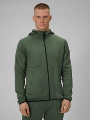 4F Bluza treningowa regular szybkoschnąca męska - khaki XL. Brązowe bluzy 4F, m, bez wzorów, z materiału, bez kaptura. Za 269.99 zł.