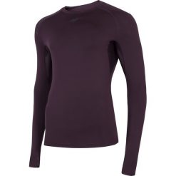 Longsleeve treningowy męski TSMLF272 - burgund. Bielizna termoaktywna marki 4F. Za 99.99 zł.