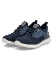 Rieker Sneakersy w kolorze granatowym rozmiar: 42. Niebieskie buty sportowe casual Rieker, bez wzorów, bez zapięcia. Za 186.19 zł.