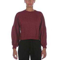 Bluza Z Balonowymi Rękawami Deha Czerwona Damskie. Czerwone espadryle DEHA, bez wzorów, z bawełny, z okrągłym noskiem, bez obcasa, bez zapięcia. Za 268.99 zł.