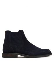 Tommy Hilfiger Sztyblety Corporate Dressy Suede Chelsea FM0FM05953 Granatowy. Niebieskie botki sznurowane Tommy Hilfiger, bez wzorów, ze skóry, bez obcasa, bez zapięcia. Za 649.99 zł.