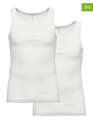 Ammann Podkoszulki (2 szt.) w kolorze białym rozmiar: M. Białe podkoszulki Ammann, m, bez wzorów, z bawełny, bez ramiączek. Za 83.22 zł.