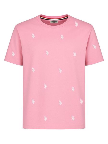 U.S. Polo Assn. Koszulka w kolorze jasnoróżowym rozmiar: 3XL. Różowe bezrękawniki U.S. Polo Assn., s, bez wzorów, z bawełny, bez kołnierzyka, bez ramiączek. Za 100.99 zł.
