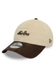 New Era Czapka z daszkiem Premium Cord 9Twenty 60595315 Beżowy. Brązowe czapki z daszkiem New Era, bez wzorów, z bawełny. Za 109.99 zł.