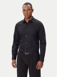 Armani Exchange Koszula XM001142 AF13131 FC022 Czarny Regular Fit. Czarne koszule Armani Exchange, m, bez wzorów, z bawełny, bez kołnierzyka, bez ramiączek. Za 479.99 zł.