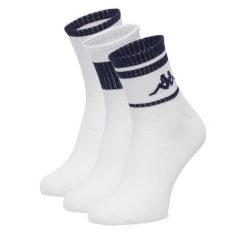 Skarpety długie Kappa. Białe skarpety Kappa, bez wzorów. Za 29.99 zł.
