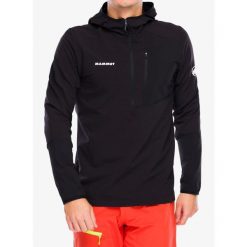 Bluza męska Mammut Madris Light ML Half Zip Hoody. Czarne bluzy Mammut, l, bez wzorów, bez kaptura. Za 681.99 zł.
