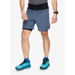 Spodenki do biegania męskie Inov-8 Trailfly Ultra 7 2in1 Short. Niebieskie szorty Inov-8, m, bez wzorów. Za 309.99 zł.