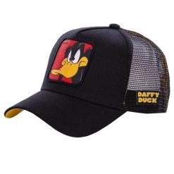 Czapka z daszkiem Capslab Looney Tunes Daffy Duck Trucker CL/LOO/1/DAF1. Czarne czapki z daszkiem Capslab, bez wzorów. Za 117.00 zł.
