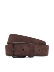 HUGO Pasek Gethin 50563652 Brązowy. Brązowe paski Hugo, bez wzorów, ze skóry. Za 299.99 zł.
