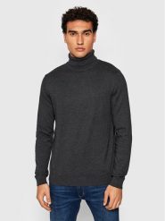 Selected Homme Golf Berg 16074684 Szary Regular Fit. Szare golfy Selected Homme, m, bez wzorów, z bawełny, bez kołnierzyka, bez ramiączek. Za 109.99 zł.