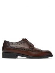 BOSS Półbuty 50543423 Brązowy. Brązowe eleganckie półbuty Boss, bez wzorów, ze skóry, bez obcasa, bez zapięcia. Za 949.99 zł.