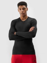 4F Koszulka funkcyjna w kolorze czarnym rozmiar: M. Czarne t-shirty sportowe 4F, bez wzorów, z materiału, bez ramiączek, outdoorowe. Za 60.88 zł.