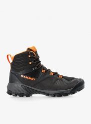 Buty trekkingowe Mammut Sapuen High GTX. Szare buty turystyczne Mammut, bez wzorów, z gore-texu, bez zapięcia, trekkingowe, gore-tex. Za 878.13 zł.