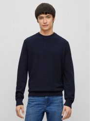 Hugo Sweter Stoppo 50492803 Granatowy Relaxed Fit. Niebieskie swetry rozpinane Hugo, m, bez wzorów, z bawełny, bez kołnierzyka, bez ramiączek. Za 649.99 zł.