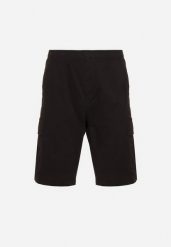 Czarne Szorty Cargo z Bawełny Vikiitori. Czarne szorty Born2be, l, bez wzorów, z bawełny, eleganckie. W wyprzedaży za 59.99 zł.