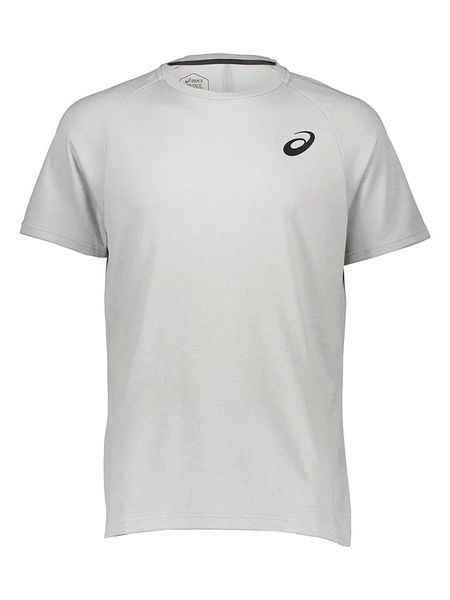 Asics Koszulka sportowa w kolorze jasnoszarym rozmiar: S. Szare t-shirty sportowe ASICS, bez wzorów, z materiału, bez ramiączek, outdoorowe. Za 86.78 zł.