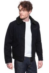 KURTKA OCIEPLANA LEE 191J WOOL JACKET BLACK L86FLB01 112122652. Czarne kurtki Lee, na jesień, l, bez wzorów, z futra, bez kaptura. Za 359.99 zł.