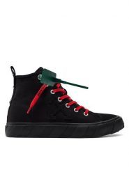 Off-White Trampki Mid Top Vulcanized Canvas IA119S22LEA0011010 Czarny. Czarne trampki Off-White, m, bez wzorów, bez zapięcia. Za 739.99 zł.