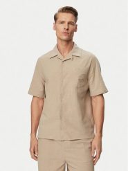 Ysabel Mora Koszula 90538 Beżowy ciemny Regular Fit. Brązowe koszule YSABEL MORA, m, bez wzorów, z bawełny, bez kołnierzyka, bez ramiączek. Za 209.99 zł.