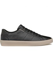 Geox Skórzane sneakersy "Affile" w kolorze czarnym rozmiar: 40. Czarne buty sportowe casual Geox, bez wzorów, z materiału, bez zapięcia. Za 237.73 zł.