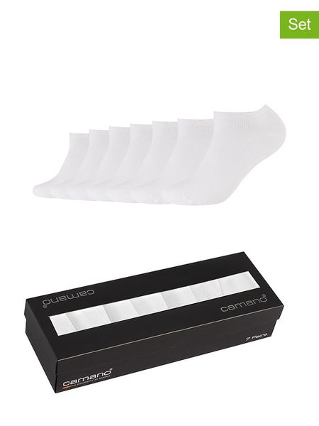 Camano Skarpety (7 par) w kolorze białym rozmiar: 35-38. Białe skarpety camano, bez wzorów. Za 65.38 zł.