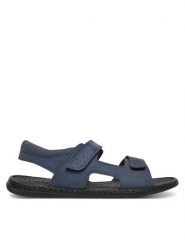 Lasocki Sandały CANTO-01 MI18 Granatowy. Niebieskie sandały Lasocki, z nubiku, bez zapięcia. Za 149.99 zł.