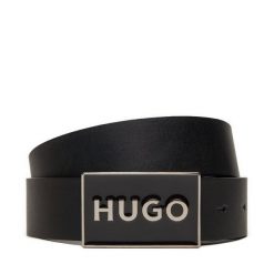 Pasek Męski HUGO. Czarne paski Hugo, bez wzorów. Za 219.99 zł.