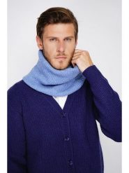 C& Jo Szal-koło w kolorze błękitnym rozmiar: onesize. Niebieskie szaliki C& Jo, bez wzorów, z kaszmiru. Za 43.99 zł.