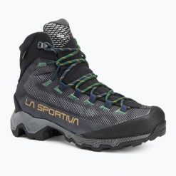 Buty trekkingowe męskie La Sportiva Aequilibrium Hike GTX. Czarne buty turystyczne La Sportiva, bez wzorów, bez zapięcia, trekkingowe. Za 999.99 zł.