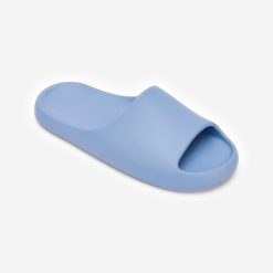 Klapki basenowe Decathlon 500 Style. Fioletowe klapki Decathlon, z materiału. Za 59.99 zł.