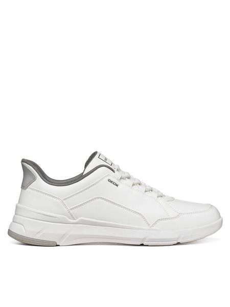 Geox Sneakersy U Vittour Plus U659KA 000BC C1000 Biały. Białe buty sportowe casual Geox, bez wzorów, ze skóry, bez zapięcia. Za 449.99 zł.