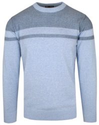 Klasyczny Sweter - Wełna z Akrylem - Pako Jeans - Niebieski. Niebieskie swetry rozpinane Pako Jeans, l, bez wzorów, z bawełny, bez kołnierzyka, bez ramiączek. Za 169.00 zł.