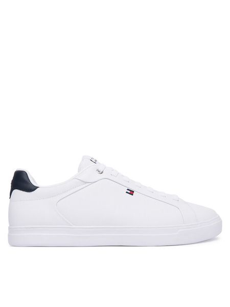 Tommy Hilfiger Sneakersy Icon Court FM0FM05946 Biały. Białe buty sportowe casual Tommy Hilfiger, bez wzorów, ze skóry, bez zapięcia. Za 409.99 zł.